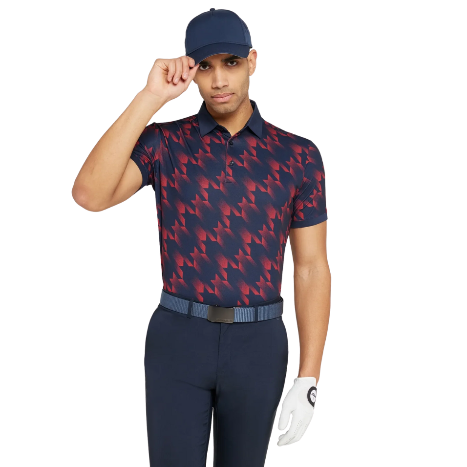 GALVIN GREEN MILES POLO - NAVY/RED