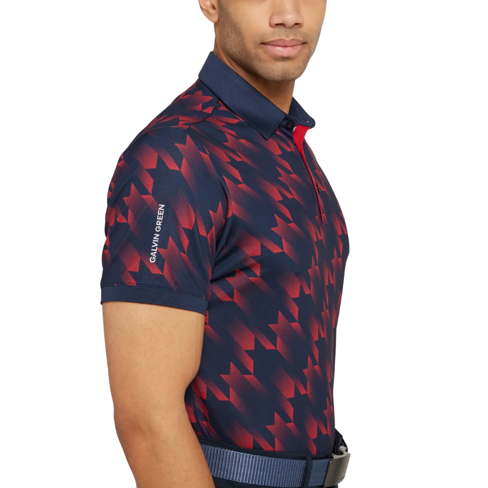 GALVIN GREEN MILES POLO - NAVY/RED