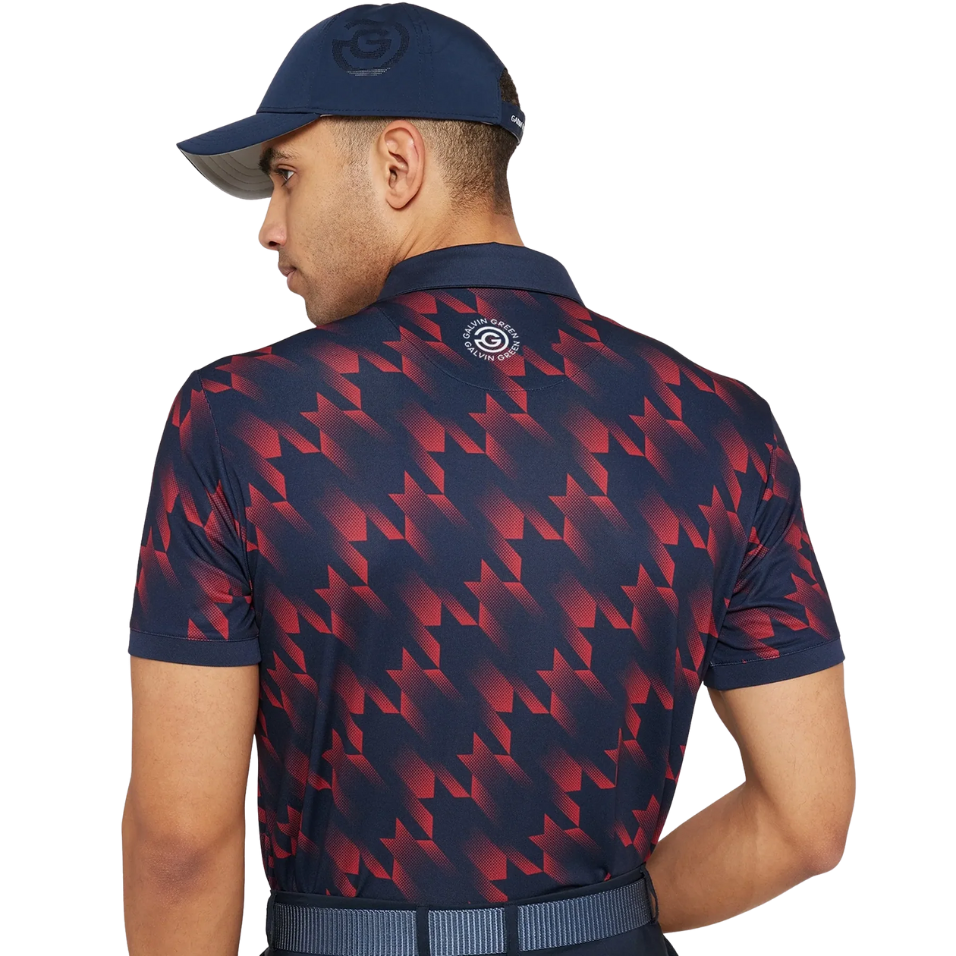 GALVIN GREEN MILES POLO - NAVY/RED