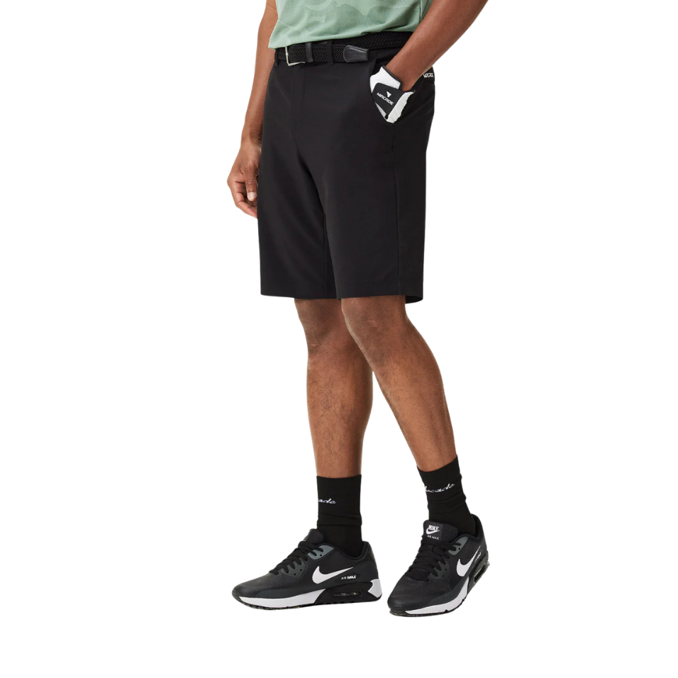 MACADE FOUR-WAY STRETCH SHORTS - BLACK