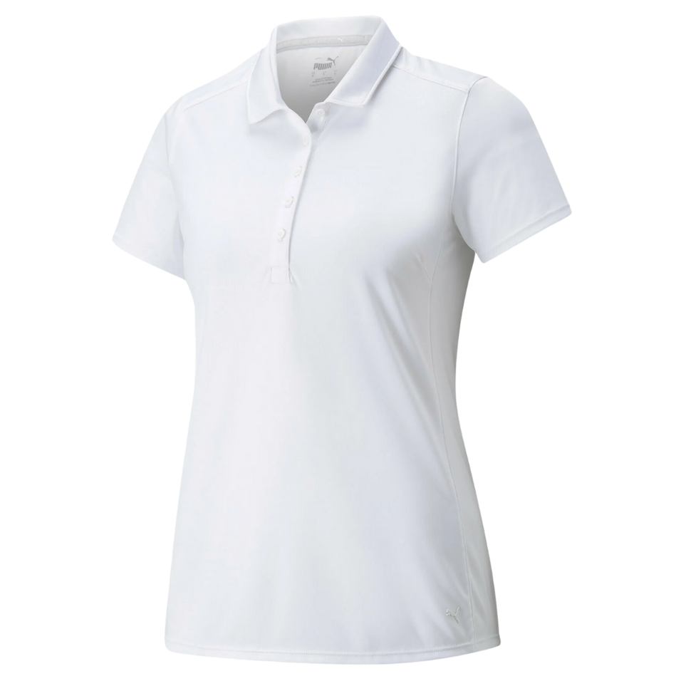 PUMA WOMEN'S GAMER POLO - BRIGHT WHITE