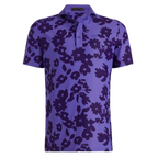 G/FORE TONAL FLORAL TECH PIQUE CANYON POLO - PURPLE