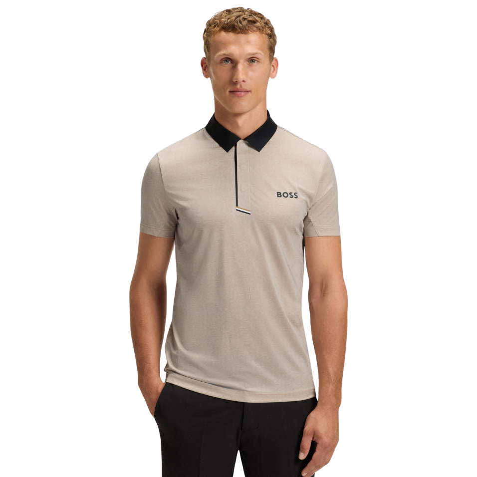 HUGO BOSS ACTIVE PADDYTECH POLO - NATURAL