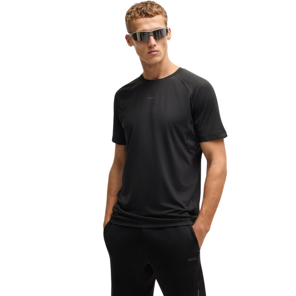 HUGO BOSS TEE ACTIVE 1 SHIRT - BLACK