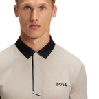 HUGO BOSS ACTIVE PADDYTECH POLO - NATURAL