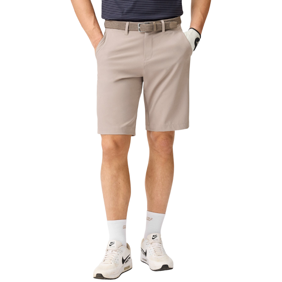 MACADE FOUR-WAY STRETCH SHORTS - ASH BROWN