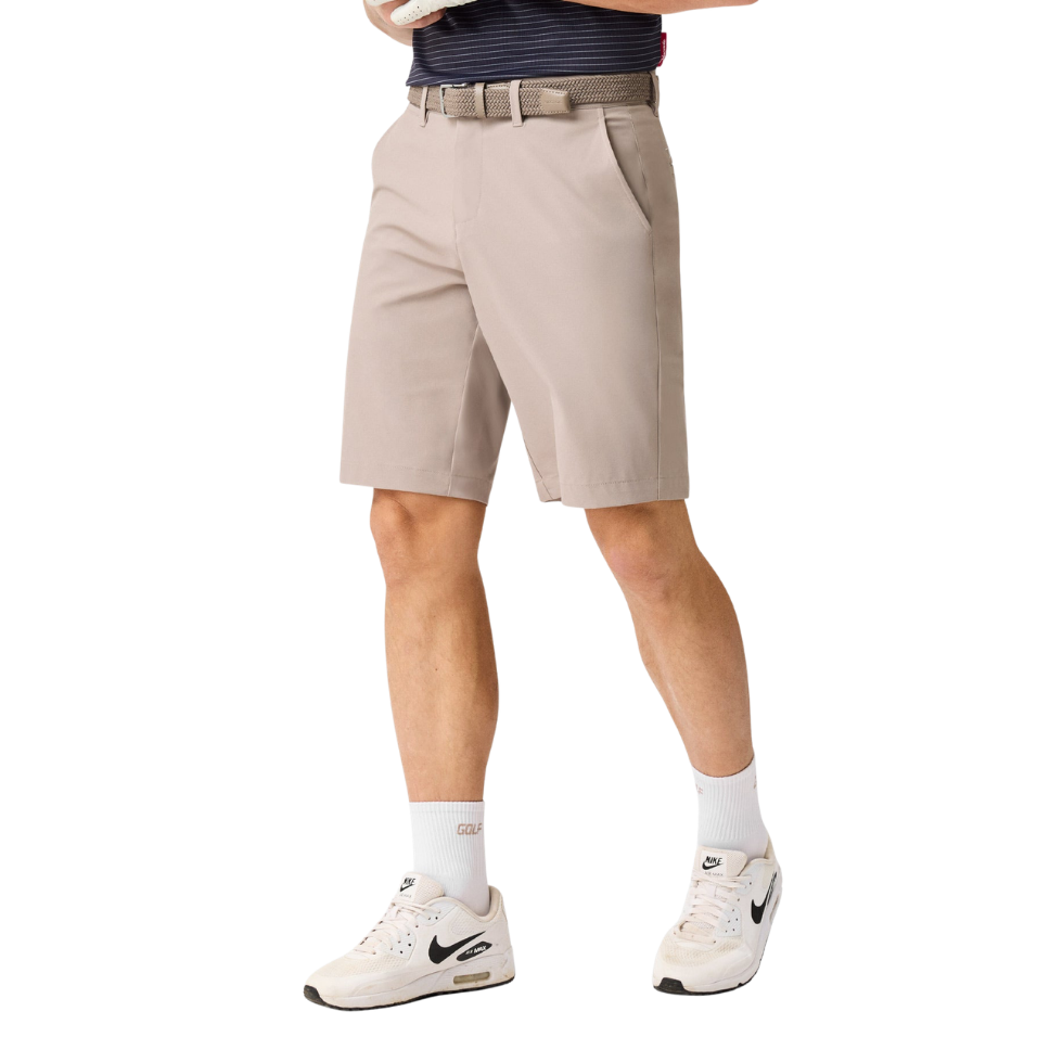 MACADE FOUR-WAY STRETCH SHORTS - ASH BROWN
