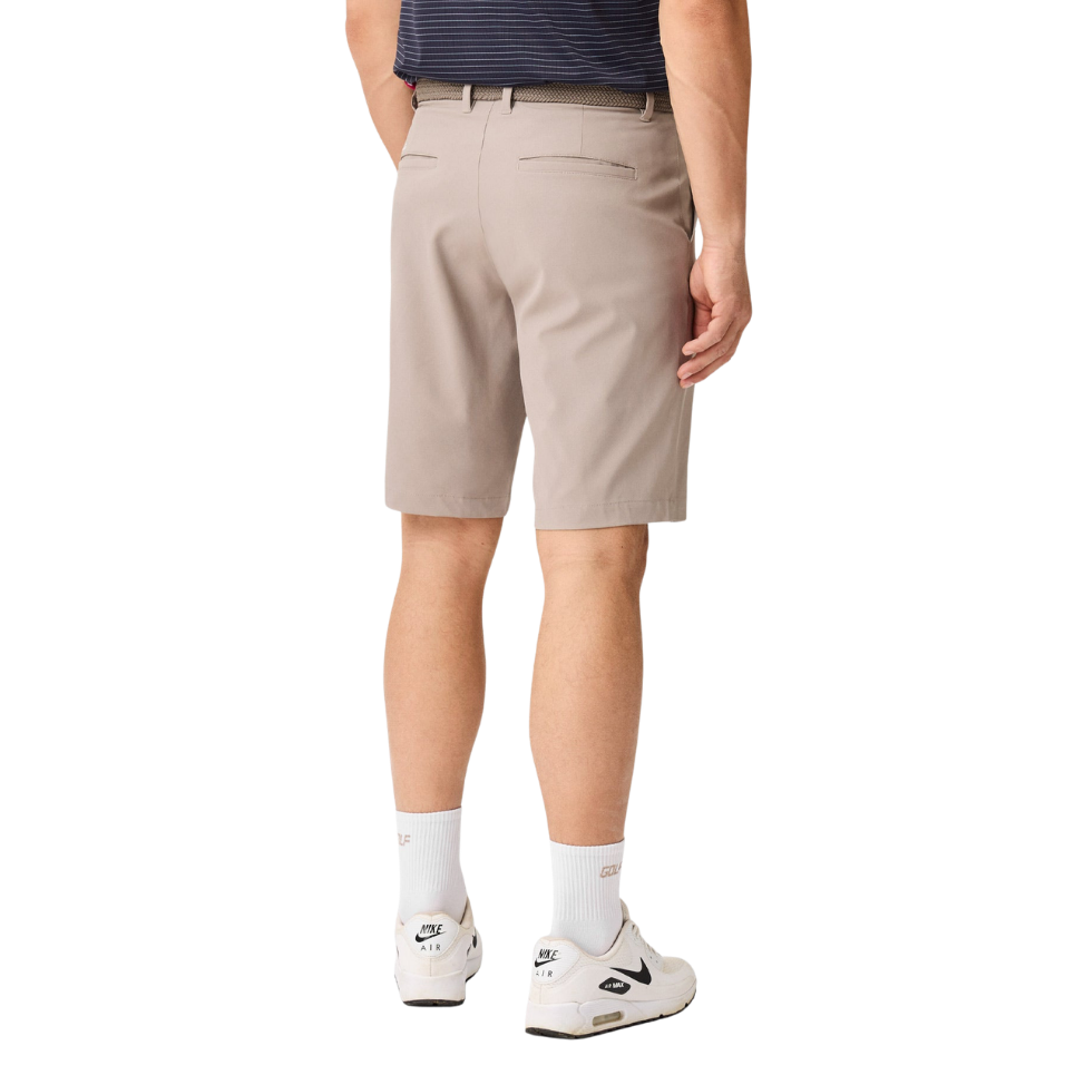 MACADE FOUR-WAY STRETCH SHORTS - ASH BROWN