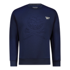 REEBOK ALPHA TECH DOUBLE INTERLOCK PULLOVER - NAVY (ONLINE EXCLUSIVE)