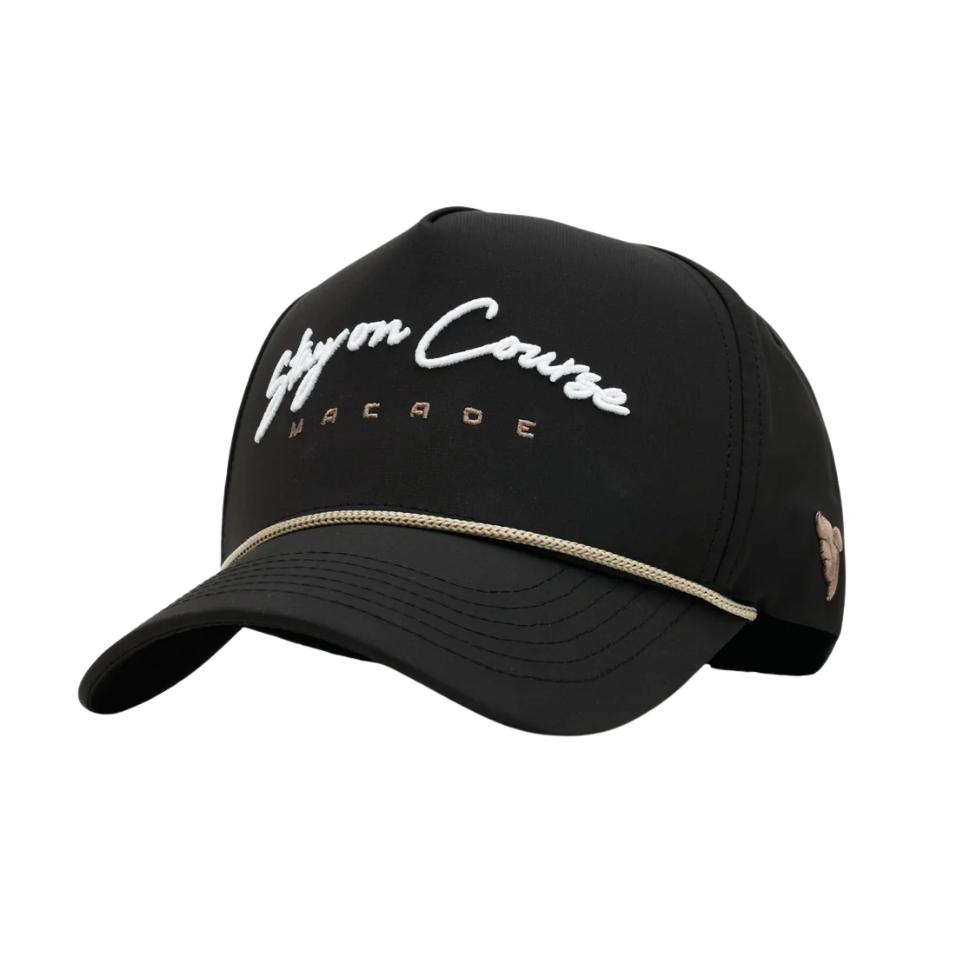 MACADE ROPE COURSE SNAPBACK CAP - BLACK