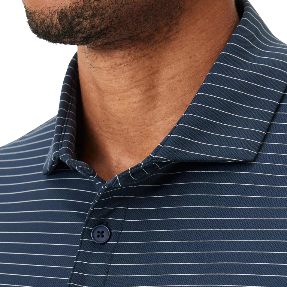MACADE CORE BLUE TX STRIPE POLO