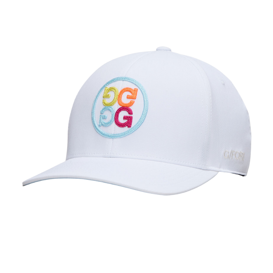 G/FORE CIRCLE G'S CHAINSTITCH CAP - SNOW/MULTI