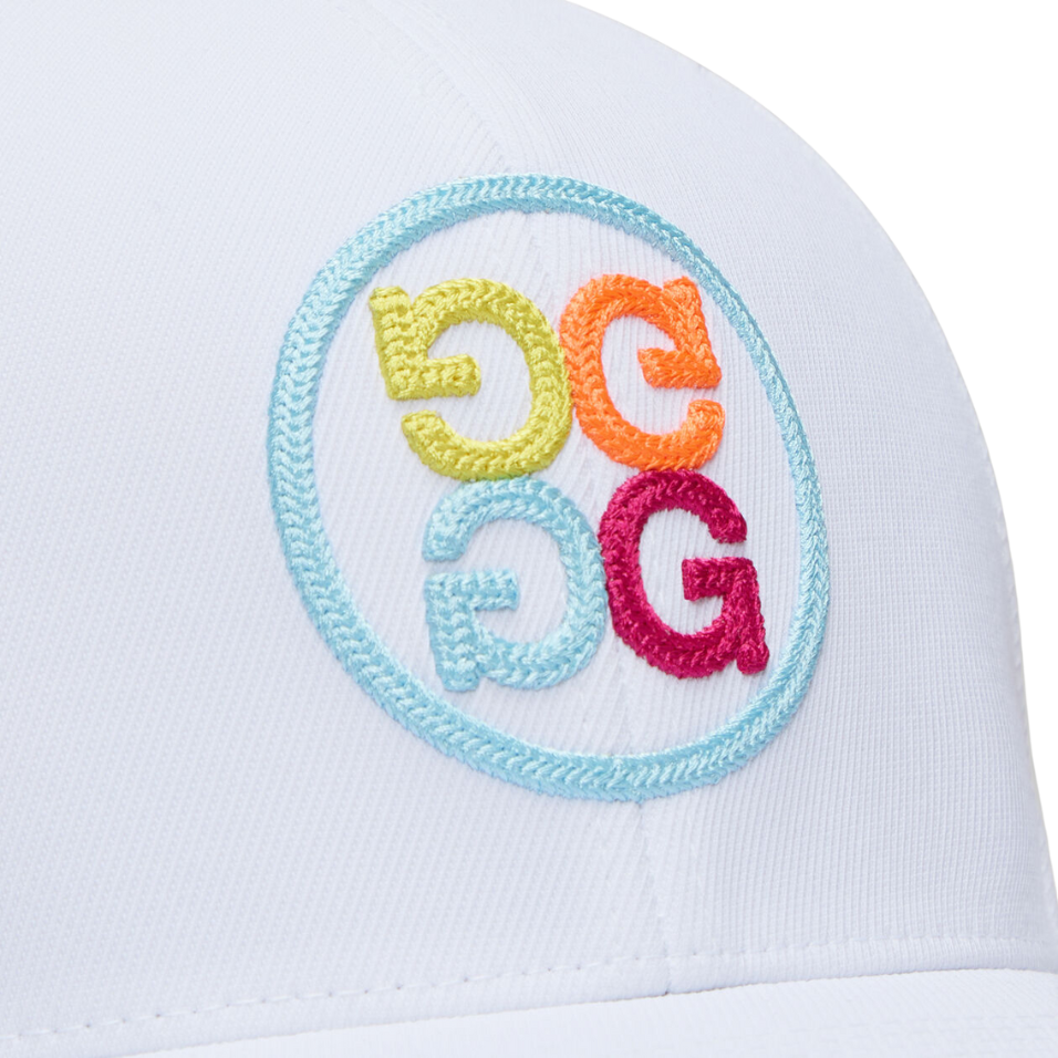 G/FORE CIRCLE G'S CHAINSTITCH CAP - SNOW/MULTI