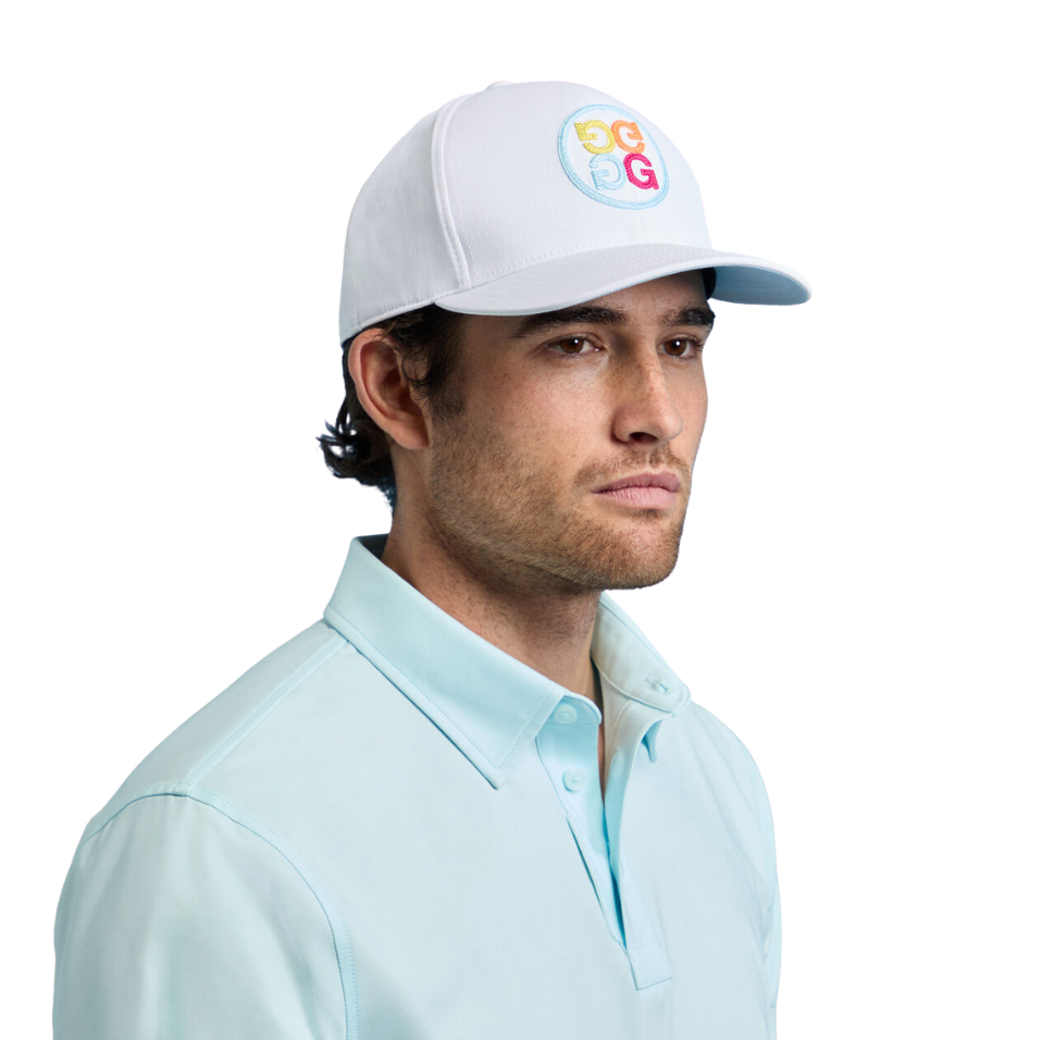 G/FORE CIRCLE G'S CHAINSTITCH CAP - SNOW/MULTI