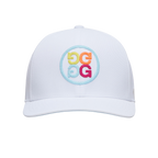 G/FORE CIRCLE G'S CHAINSTITCH CAP - SNOW/MULTI