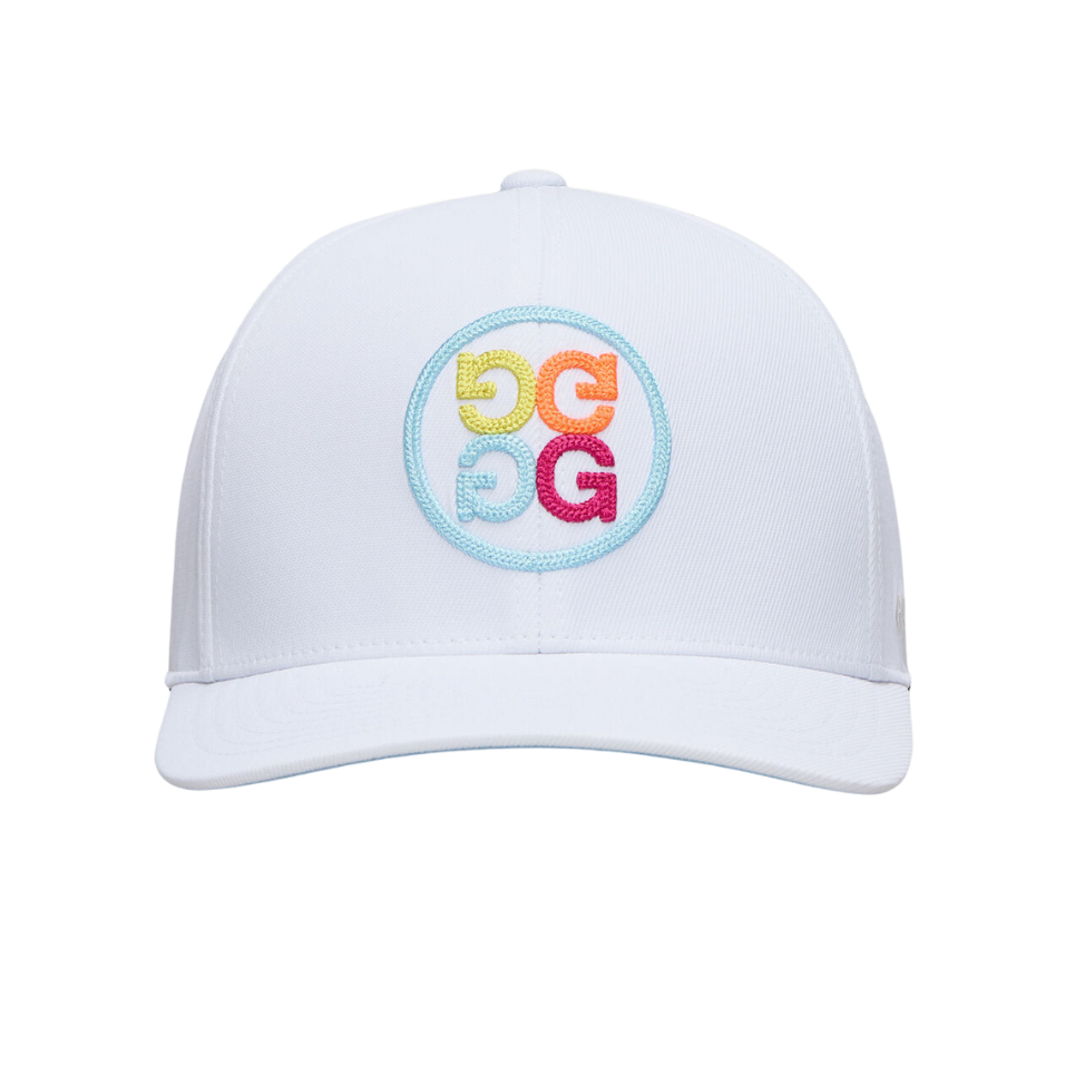 G/FORE CIRCLE G'S CHAINSTITCH CAP - SNOW/MULTI