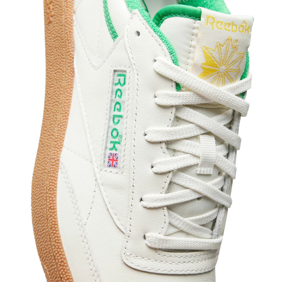 REEBOK CLUB C GOLF SHOE - CHALK/GREEN