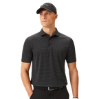 MACADE CORE BLACK TX STRIPED POLO