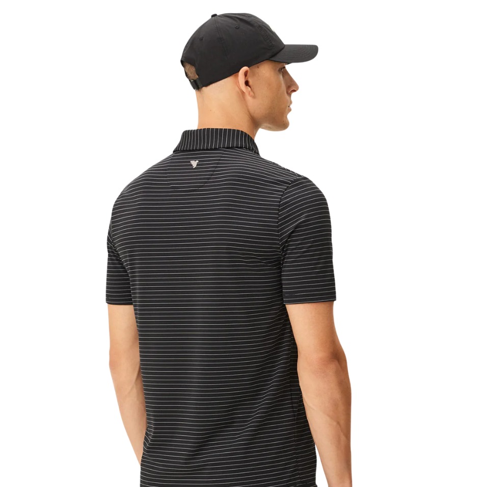 MACADE CORE BLACK TX STRIPED POLO