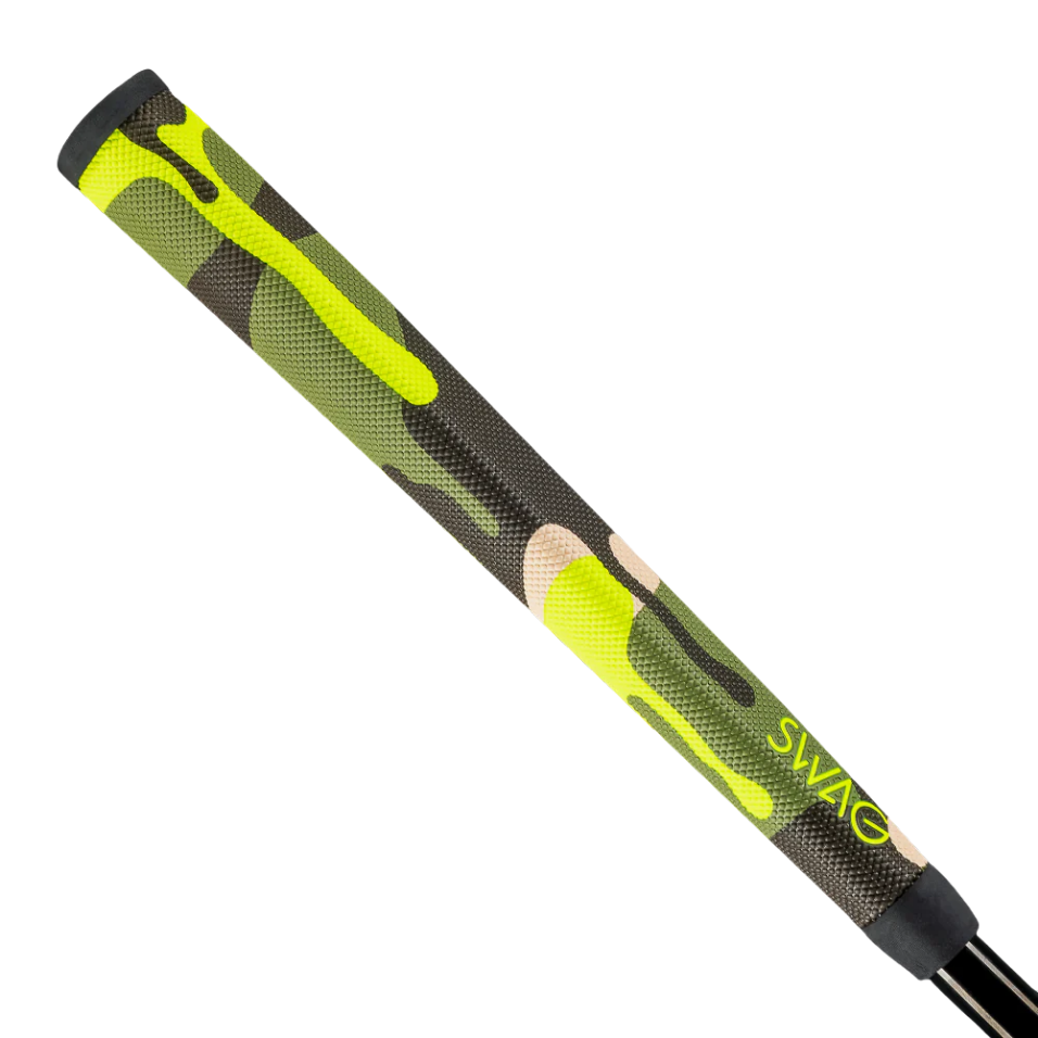 SWAG CAMO NEON GREEN DRIP MIDSIZE PUTTER GRIP