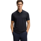 HUGO BOSS CHIP PRINTED PATTERN POLO - DARK BLUE