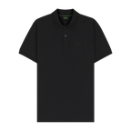 HUGO BOSS CHIP PRINTED PATTERN POLO - BLACK