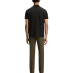 HUGO BOSS CHIP PRINTED PATTERN POLO - BLACK
