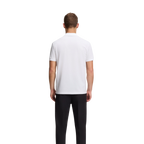 HUGO BOSS CHIP PRINTED PATTERN POLO - WHITE