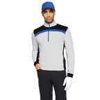 GALVIN GREEN DEAN 1/4 ZIP MIDLAYER - WHITE/ROYAL BLUE