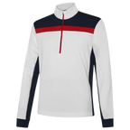 GALVIN GREEN DEAN 1/4 ZIP MIDLAYER - NAVY/RED/WHITE