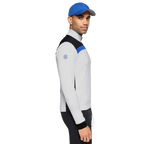 GALVIN GREEN DEAN 1/4 ZIP MIDLAYER - WHITE/ROYAL BLUE