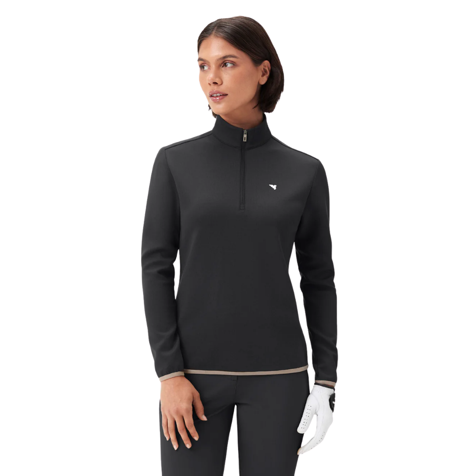 MACADE LADIES JADE THERMA QUARTER ZIP - BLACK