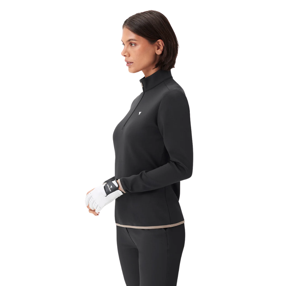MACADE LADIES JADE THERMA QUARTER ZIP - BLACK