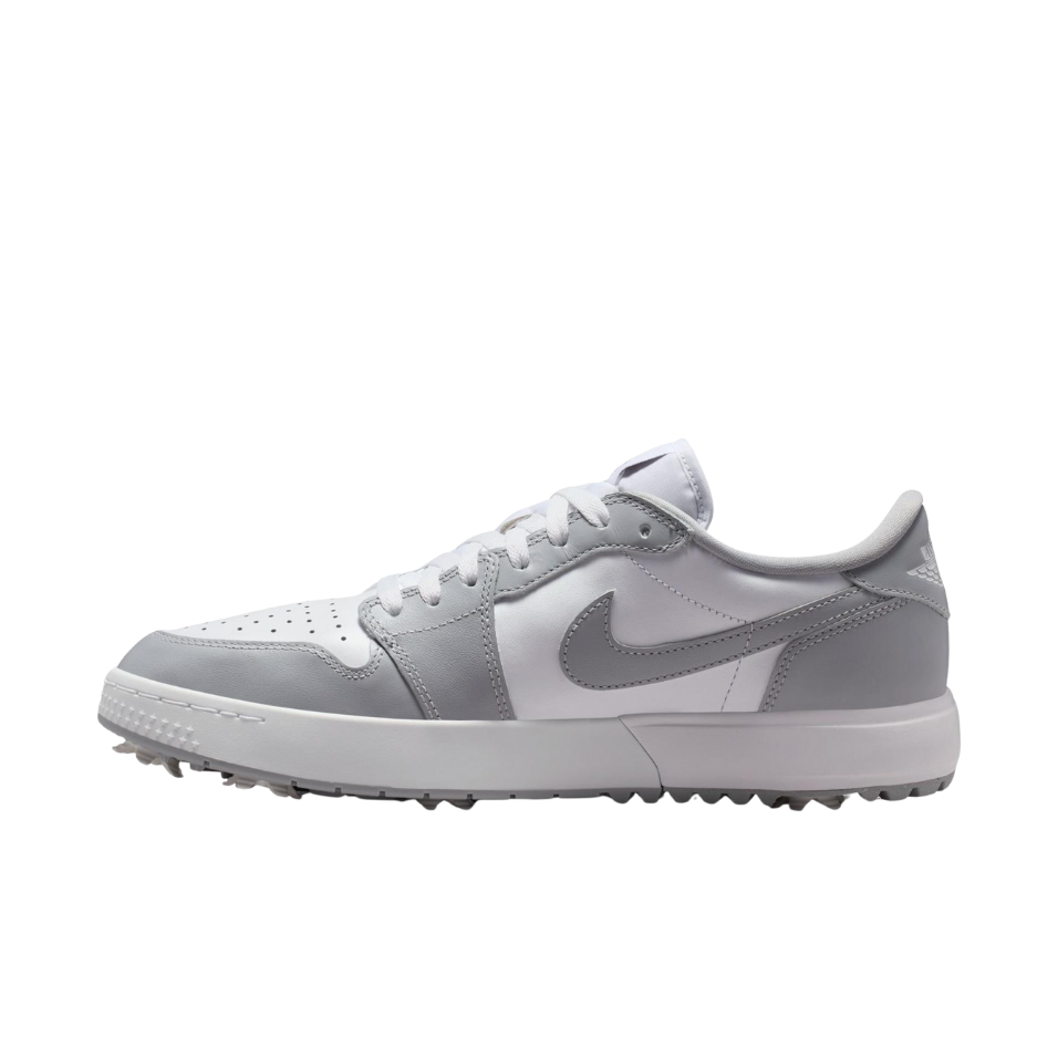 NIKE AIR JORDAN 1 LOW G SPIKED GOLF SHOE - WOLF GREY