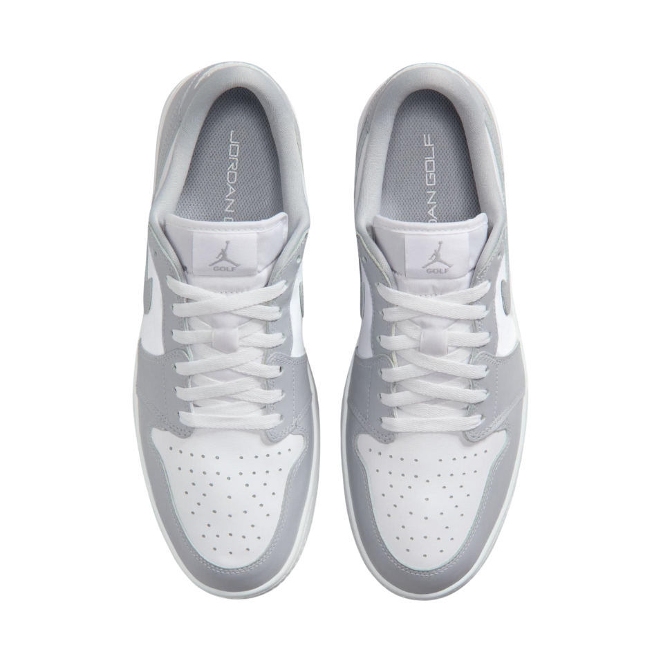 NIKE AIR JORDAN 1 LOW G SPIKED GOLF SHOE - WOLF GREY