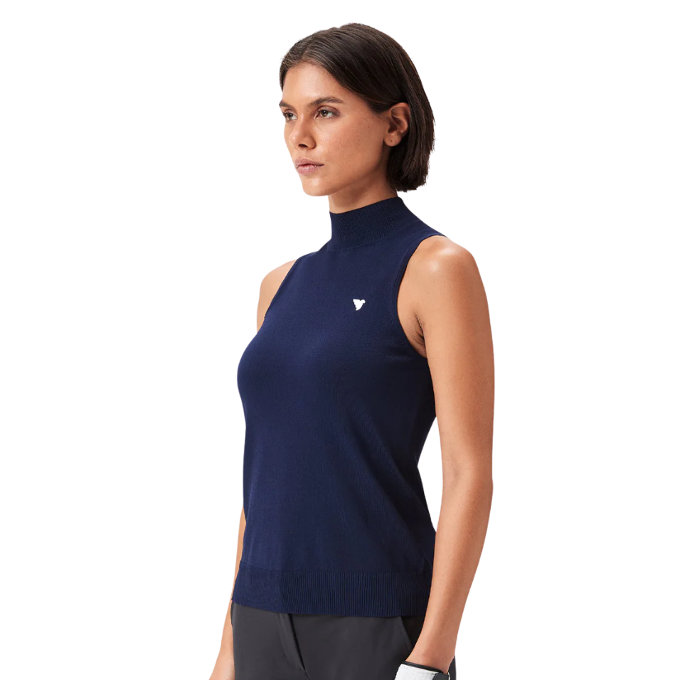 MACADE KAYLA AIR SLEEVELESS TOP - NAVY