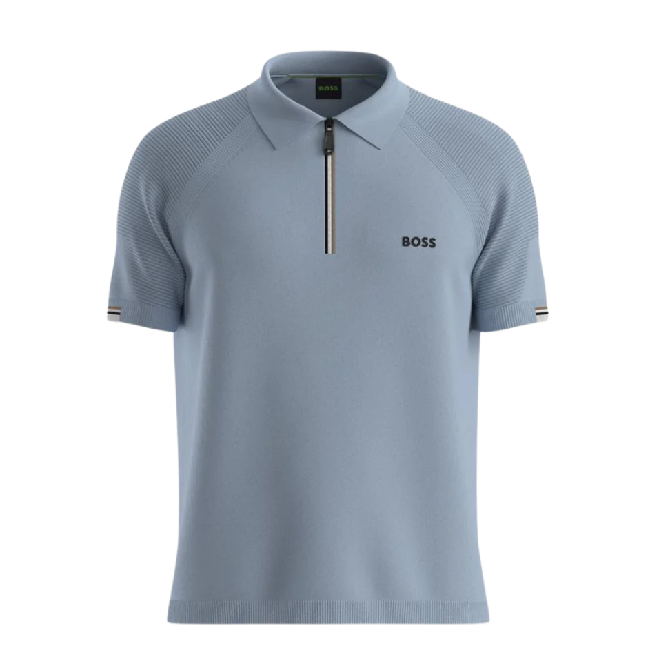 HUGO BOSS KN GOC PERFORM PS POLO - LIGHT BLUE