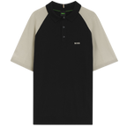 HUGO BOSS KN GOC SWING PS POLO - BLACK/BEIGE