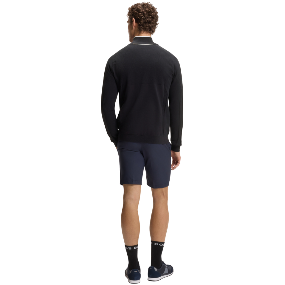 HUGO BOSS HYDRO KNITTED QUARTER ZIP - DARK NAVY