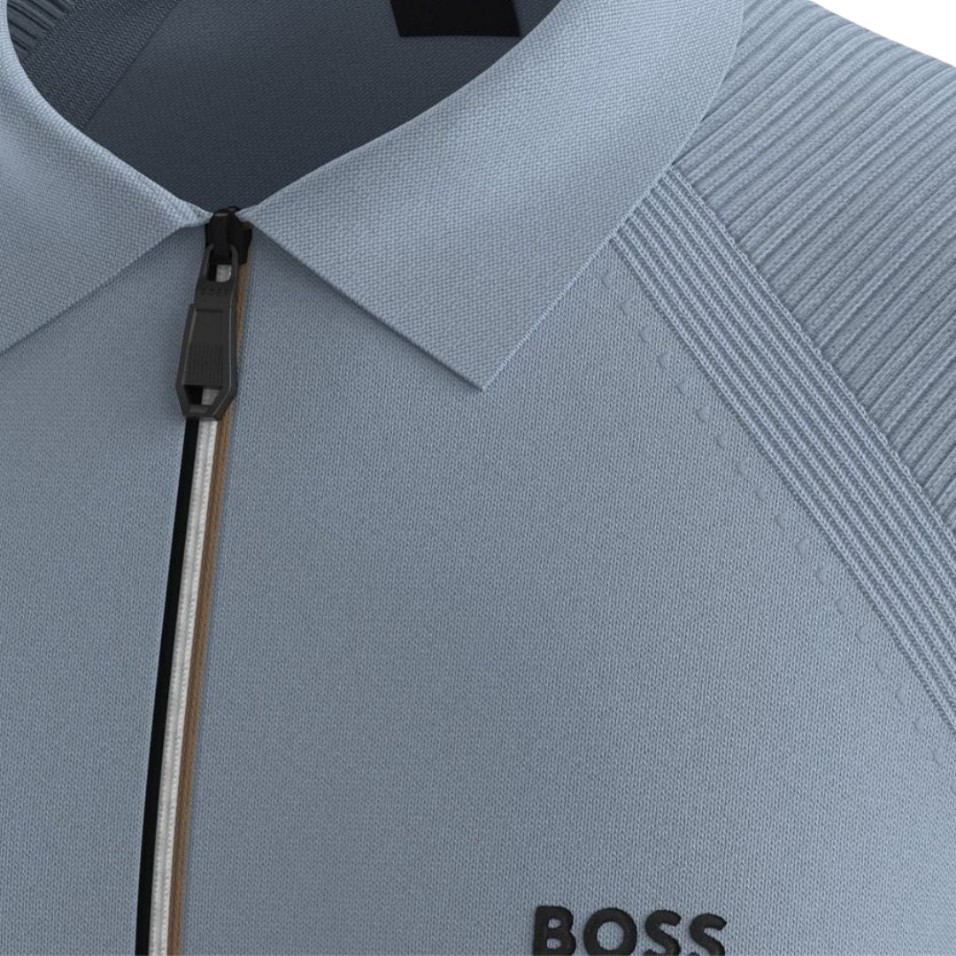 HUGO BOSS KN GOC PERFORM PS POLO - LIGHT BLUE