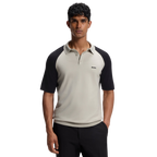 HUGO BOSS KN GOC SWING PS POLO - BEIGE/BLACK