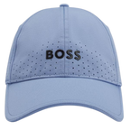 HUGO BOSS PERFORATED CAP - LIGHT BLUE