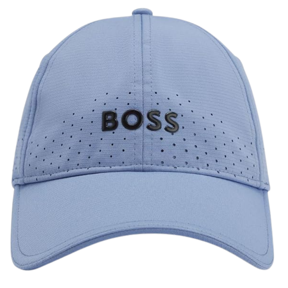 HUGO BOSS PERFORATED CAP - LIGHT BLUE