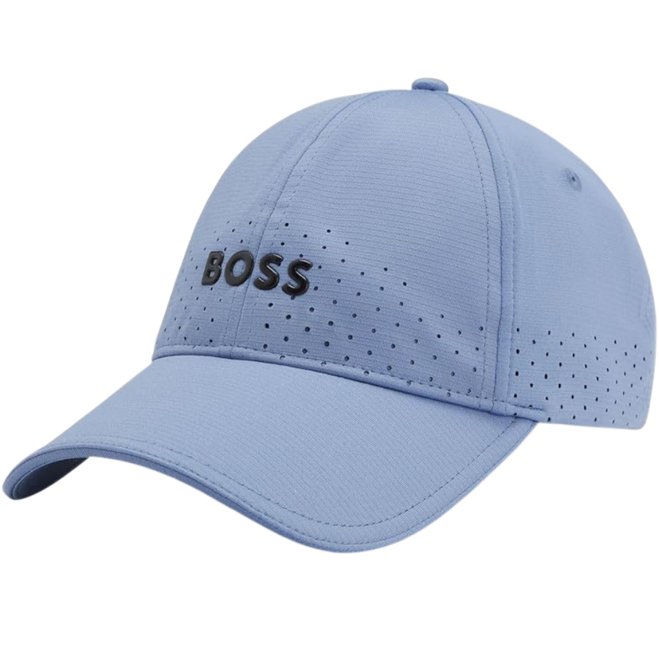 HUGO BOSS PERFORATED CAP - LIGHT BLUE