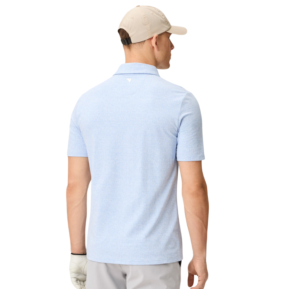 MACADE RIDGEWEAVE TX POLO - LIGHT BLUE