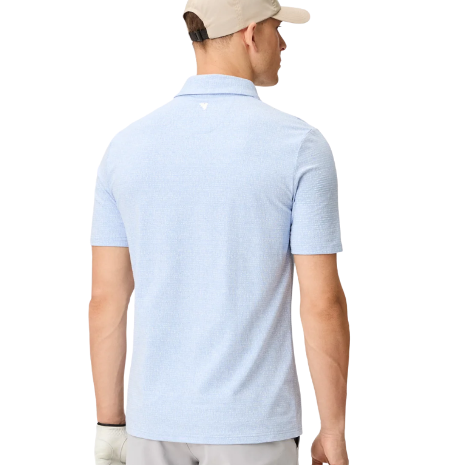 MACADE RIDGEWEAVE TX POLO - LIGHT BLUE