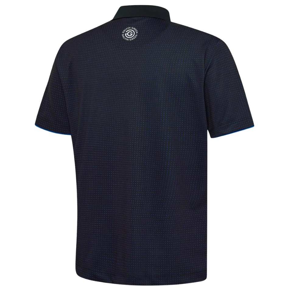 GALVIN GREEN MEDLEY POLO -BLACK/ROYAL BLUE