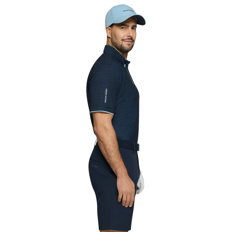 GALVIN GREEN MEDLEY POLO - CRYSTAL BLUE/NAVY
