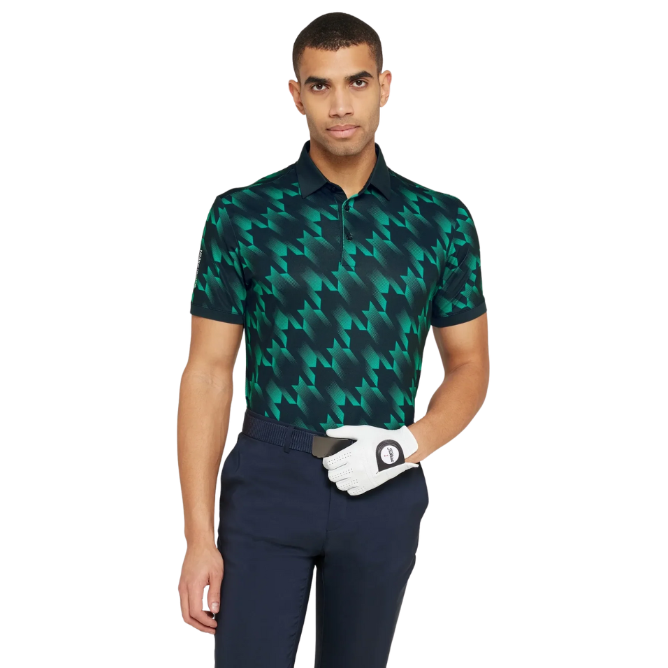 GALVIN GREEN MILES POLO - NAVY/GOLF GREEN
