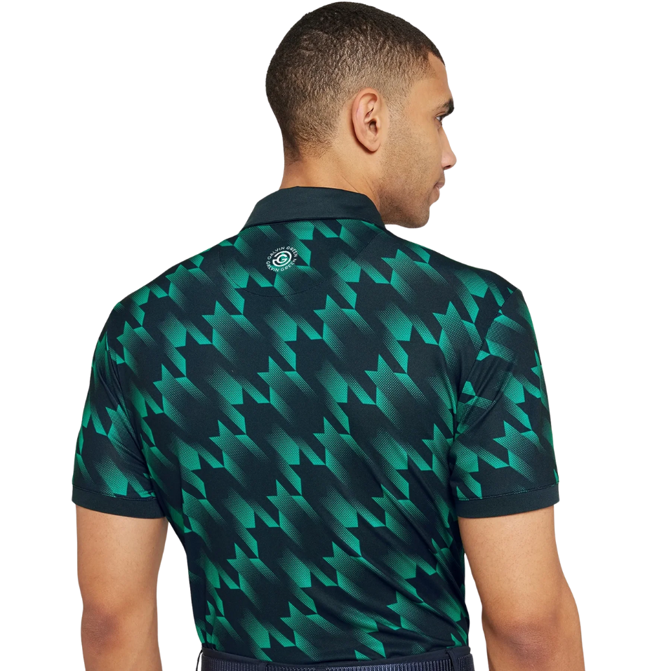 GALVIN GREEN MILES POLO - NAVY/GOLF GREEN